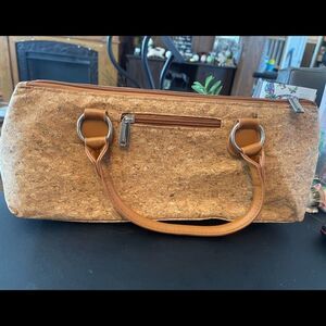 Primewear cork colored wine clutch